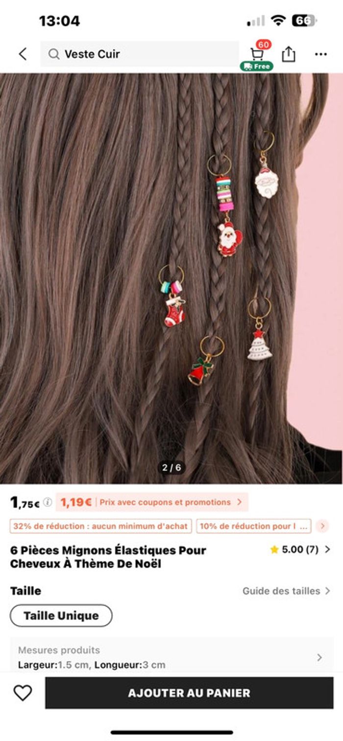 Accessoire de cheveux Noël - photo numéro 2