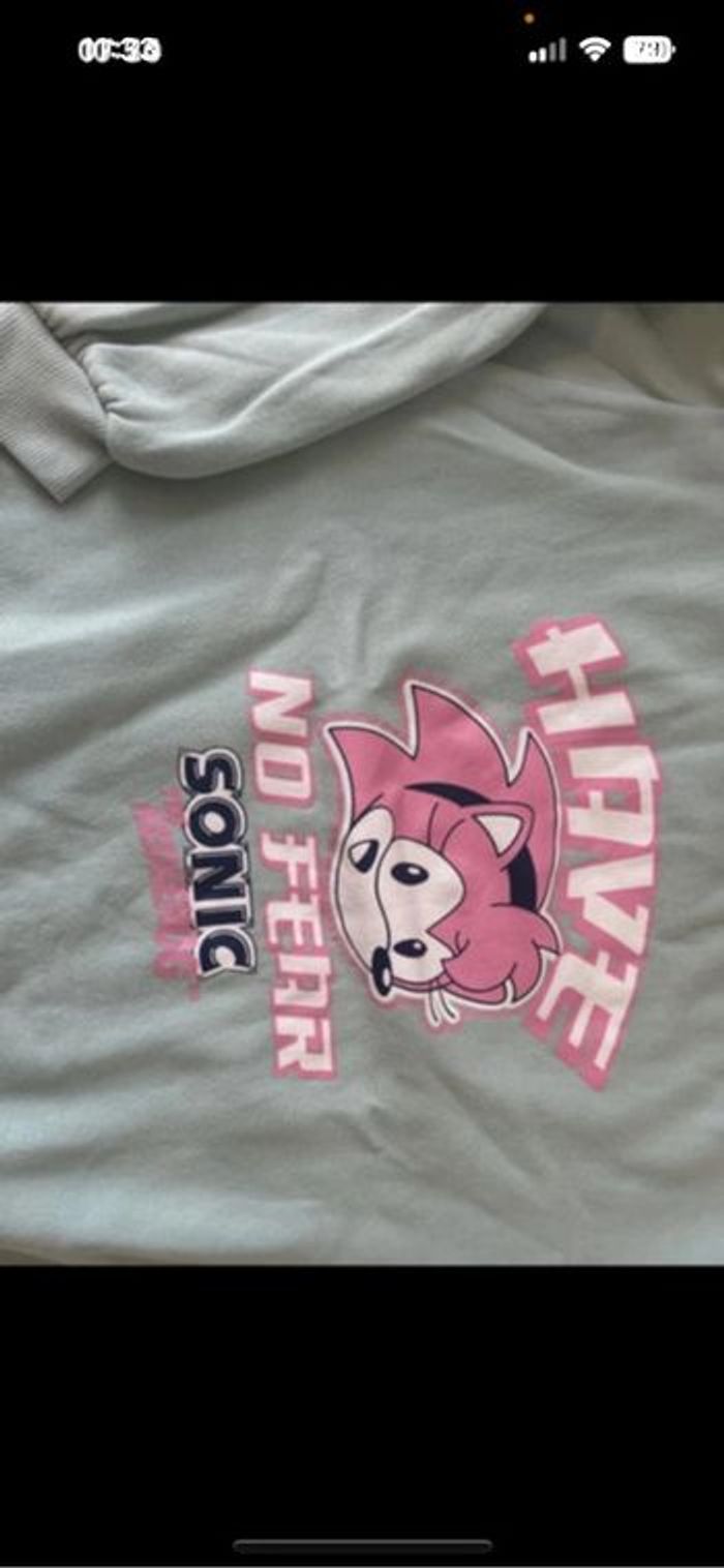 Sweat sonic taille 11/12 ans - photo numéro 2