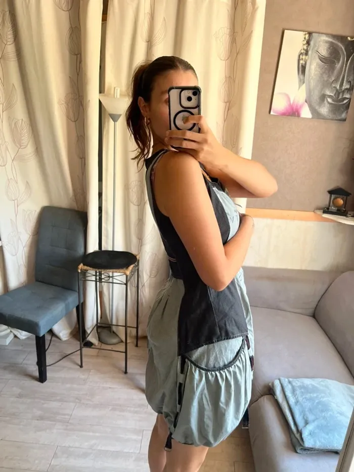 Robe parachute vintage grunge tie and dye cargo baggy - photo numéro 3