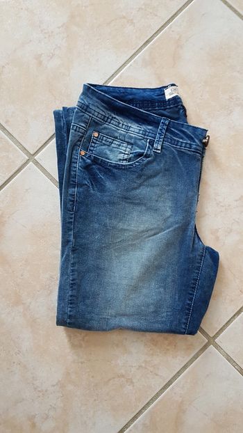 Jean effet délavé Promod T36