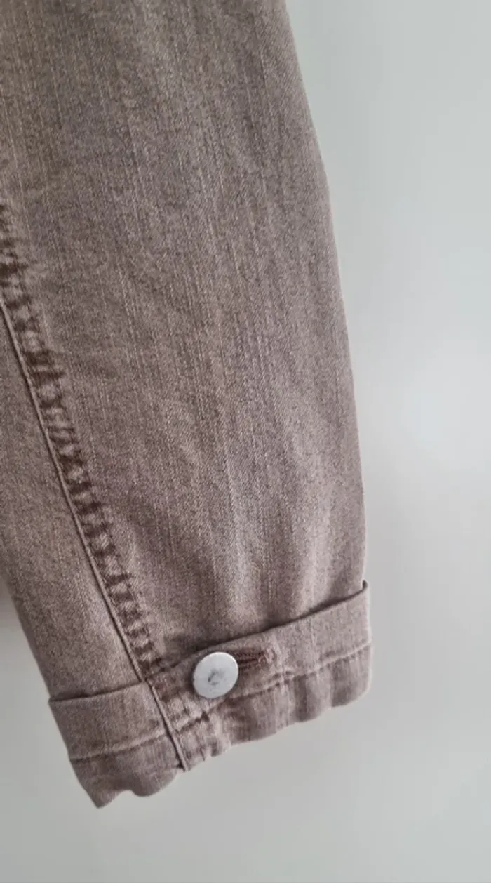 Veste en jean taupe beige burton 38 - photo numéro 8