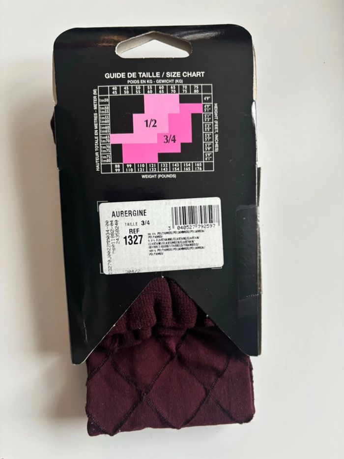 Collant / pantyhose aubergine T3/4 - photo numéro 4
