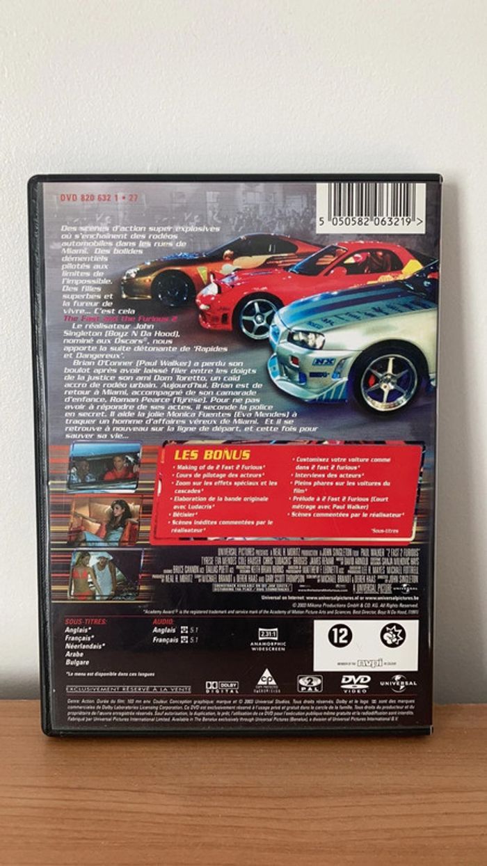 DVD Film Action / Thriller 2 Fast 2 Furious - photo numéro 3