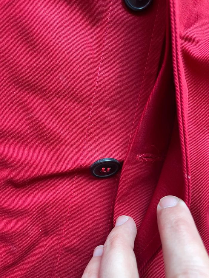 Veste de travail rouge PKA 100% coton taille 58 - photo numéro 7