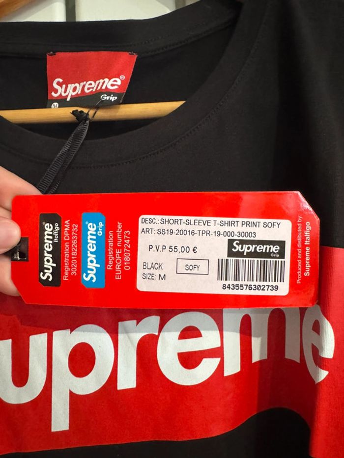Tee shirt noir Supreme Taille M - photo numéro 4