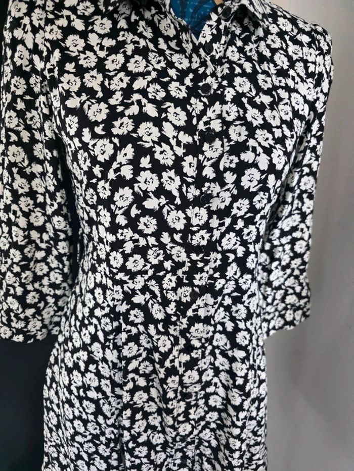 Robe femme noir et blanche goa - photo numéro 3