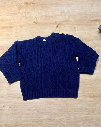 Pull bleu marine - 18 mois