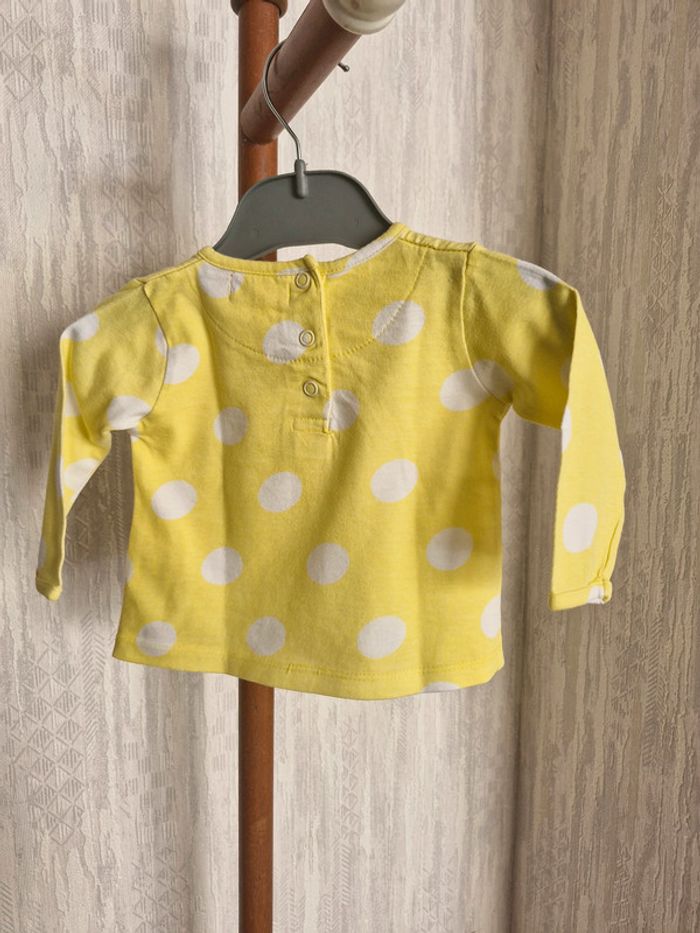 T-shirt manches longues bébé 3 mois Tissaia Coton - photo numéro 6