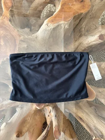 Haut de maillot de bain bandeau noir femme