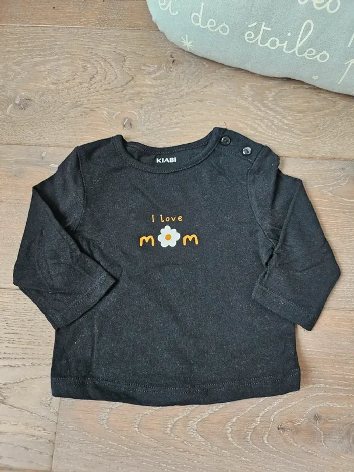 Lot 4 Tshirt manches longues 1 mois - photo numéro 4