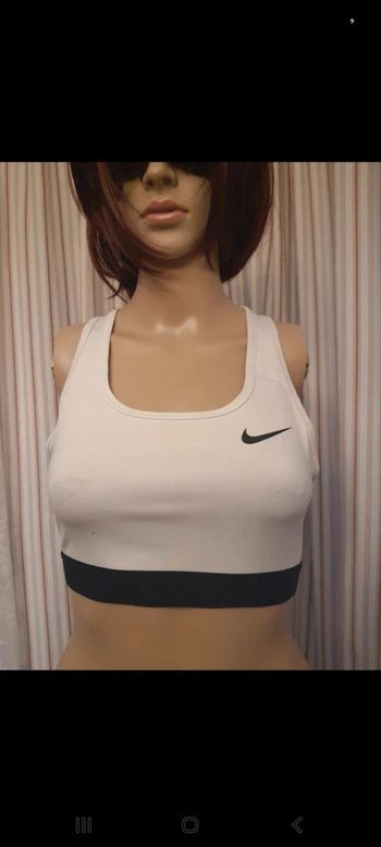 Jolie Brassière de sport blanche Nike taille S