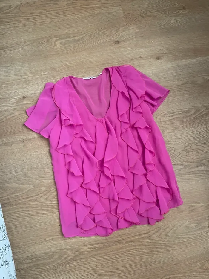 Haut chemisier blouse rose - photo numéro 2