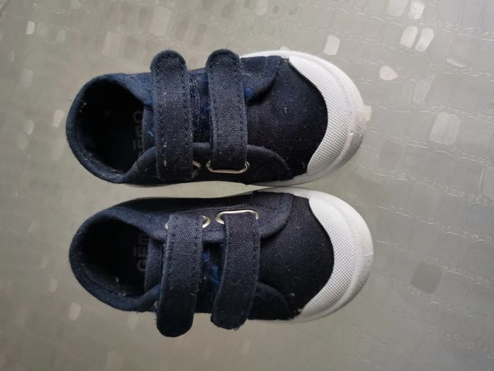 Baskets toile marine enfant