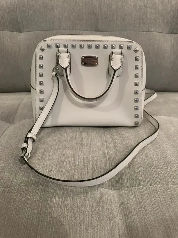 Sac à bandoulière blanc Michael Kors - photo numéro 2