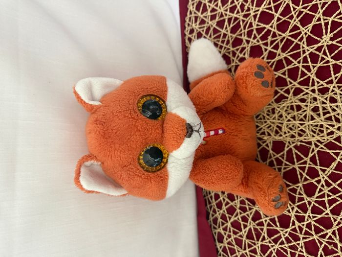 Peluche renard GIPSY Candy Pets orange canne à sucre gros yeux - photo numéro 7