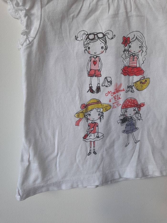 Tee-shirt blanc 18 mois La compagnie des petits - photo numéro 5