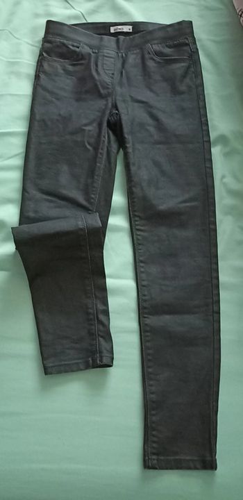 Tregging noir effet simili cuir 10ans