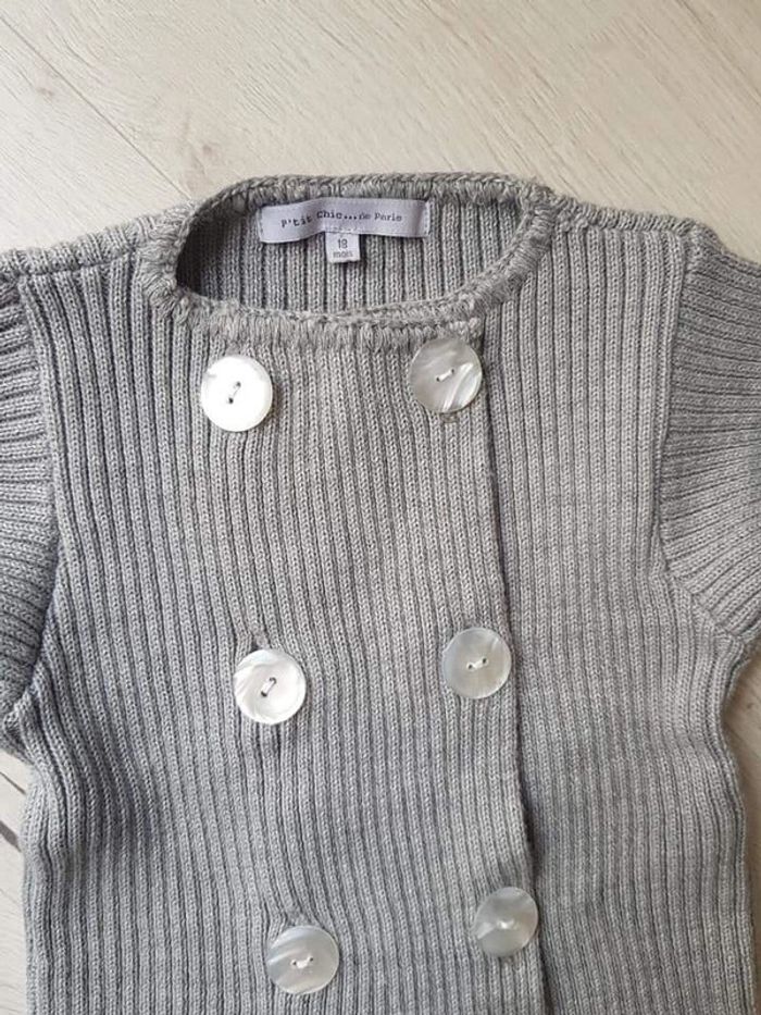 Superbe gilet 18mois fille p'tit chic de paris neuf - photo numéro 2