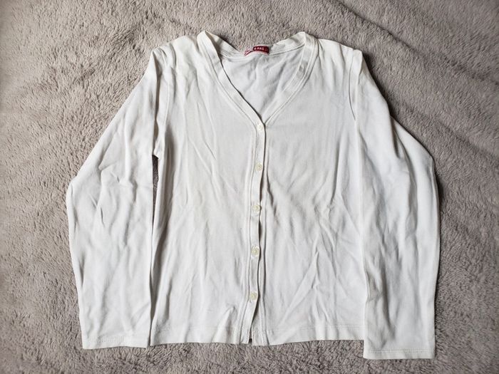 Gilet fin blanc taille 6 ans