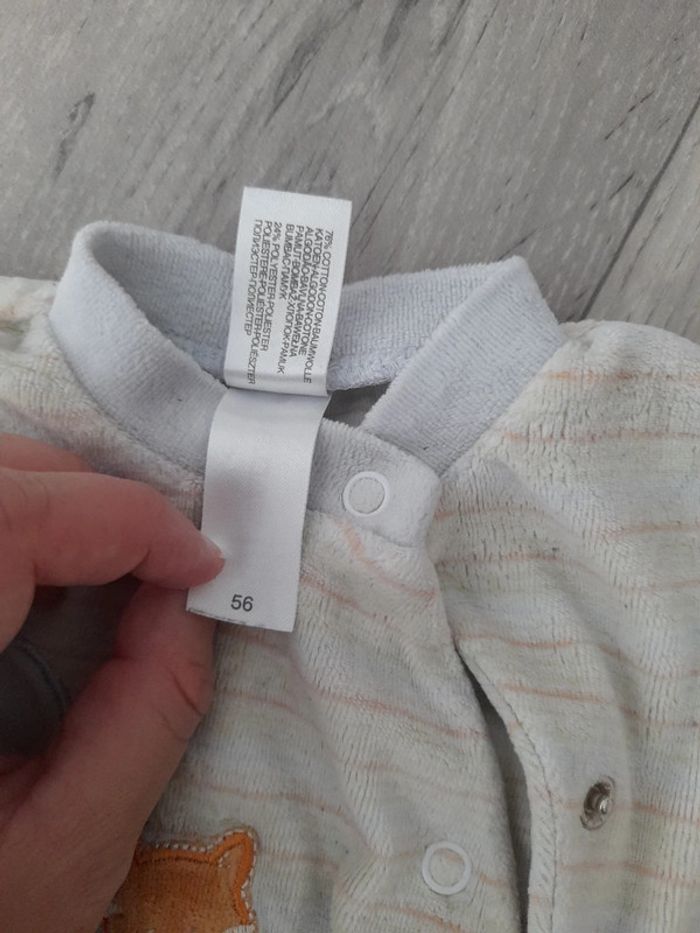 Pyjama velours 1 mois - photo numéro 4