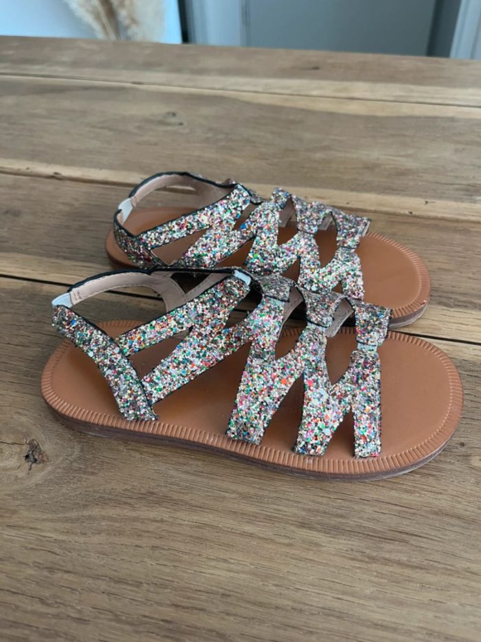 Sandales à paillettes Mango