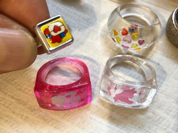 Lot de neuf bague enfant 45 et réglable - photo numéro 9