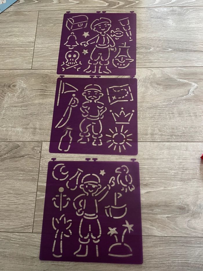 Lot de 3 pochoir