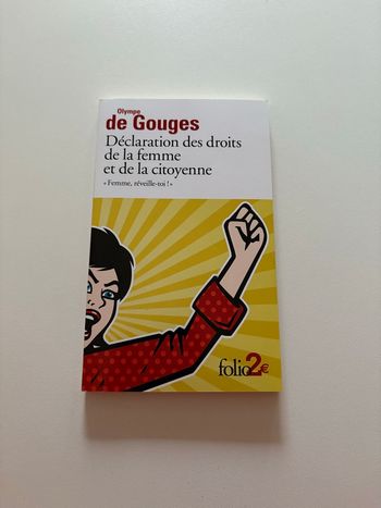 Livre, déclaration des droits de la femme 
