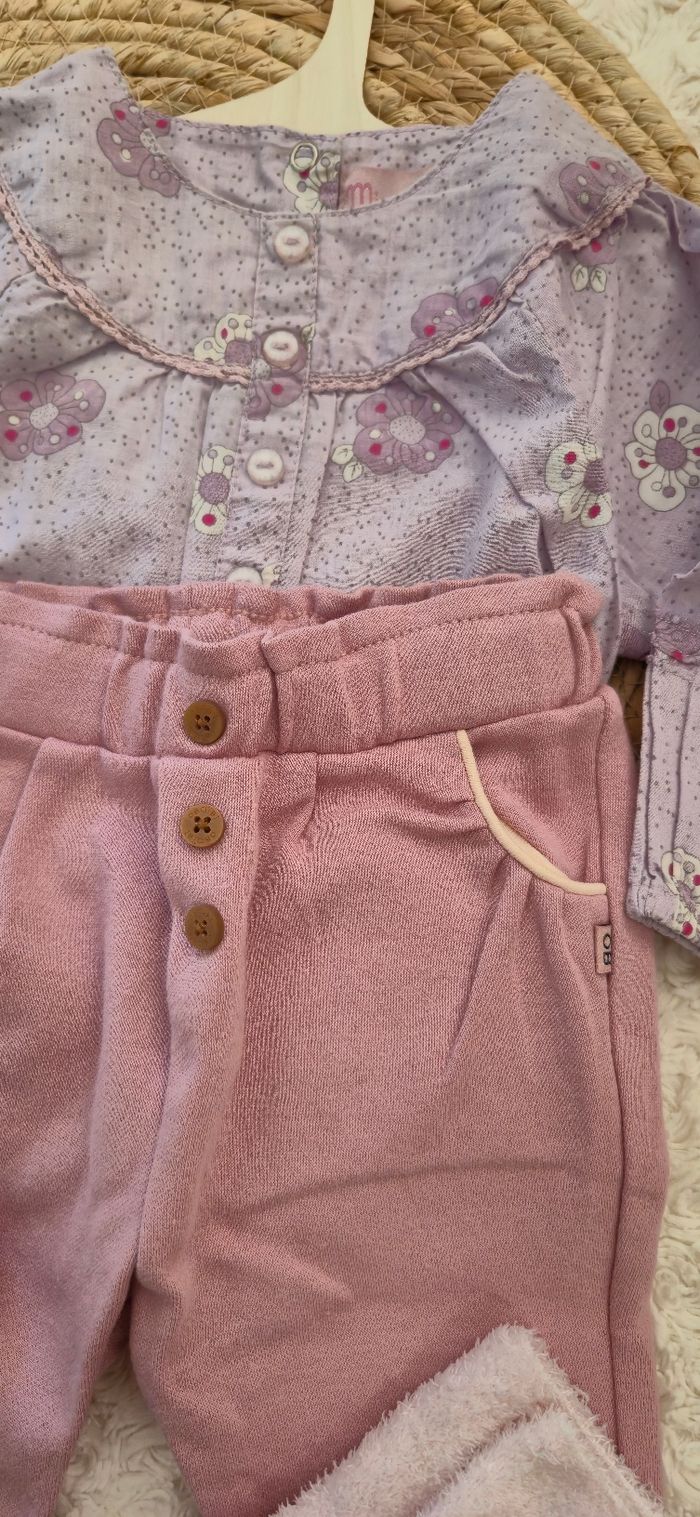 Ensemble 5 pièces pantalon neuf Obaïbi 6 mois - photo numéro 4