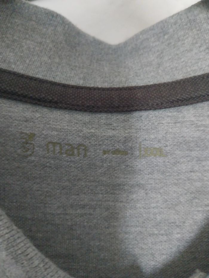 Polo gris Man homme T 3XL manche courte - photo numéro 2