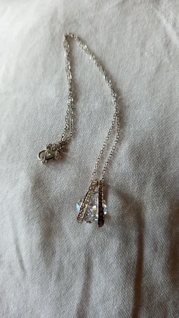 Collier Chic🔸faux diamant - photo numéro 4