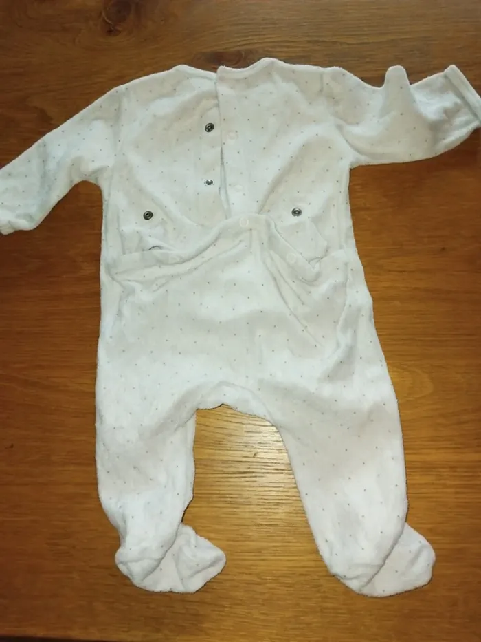 Lots de 2 pyjamas velours 3 mois - photo numéro 4