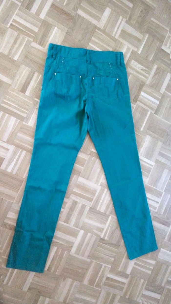 Pantalon ajuste  breal  Vert  emeraude T38 - photo numéro 4