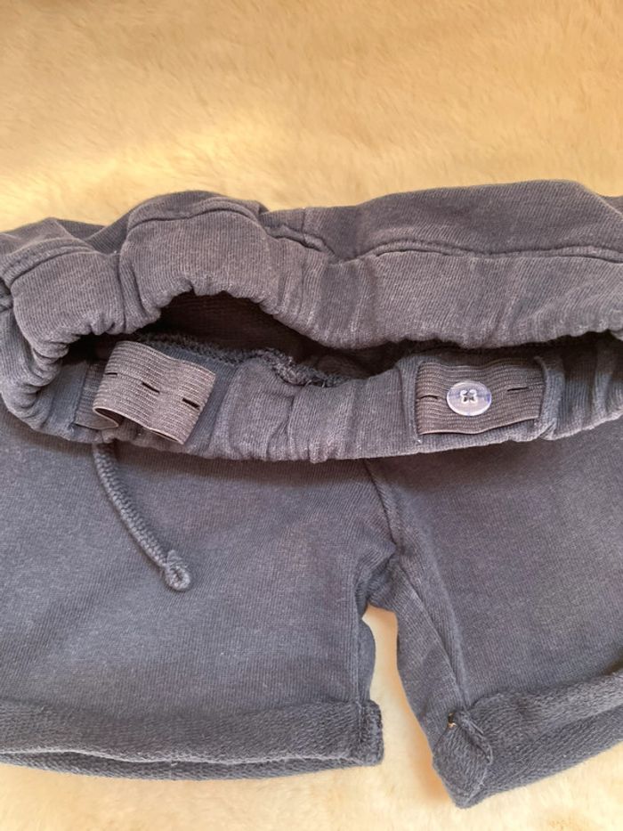 Short en molleton bleu marine TAO - 18 mois - photo numéro 3