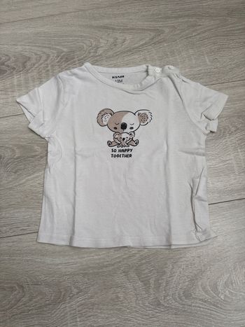 Tee shirt blanc - Taille 12 mois - Kiabi 