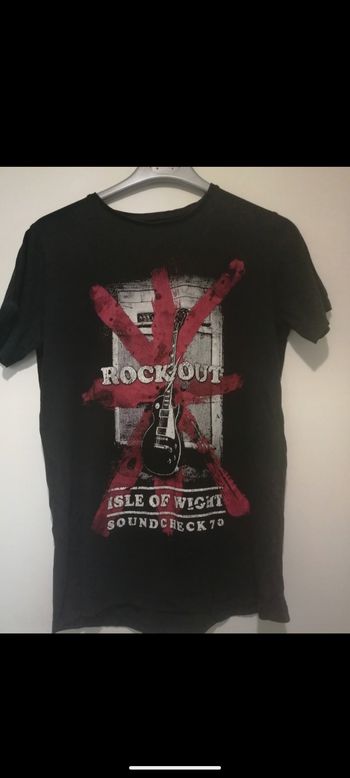 Tee shirt Blog by Gemo noir imprimé. Taille S