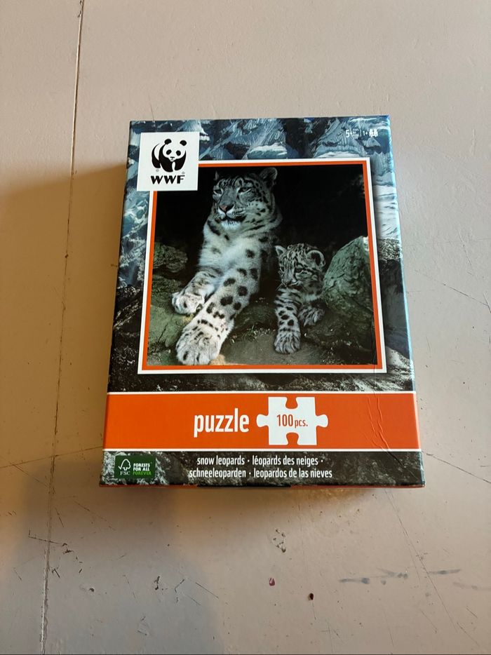 Puzzle panthère des neige
