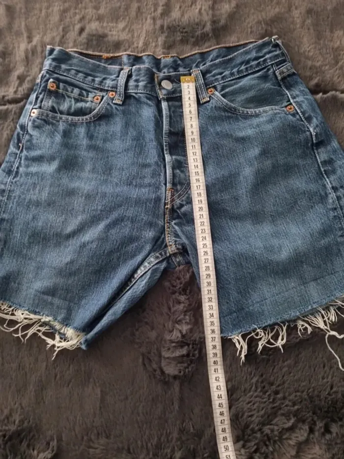 Short jeans levis 501 bleu femme - photo numéro 4