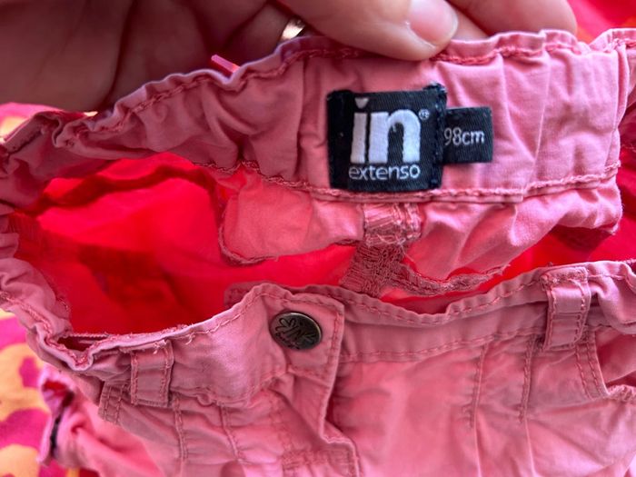 Short rose in extenso rose avec pressions 3 ans - photo numéro 3