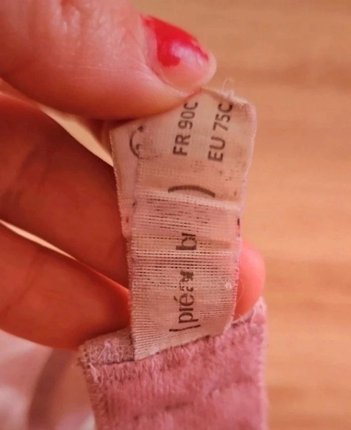 Soutien gorge rose pâle 90C - photo numéro 3