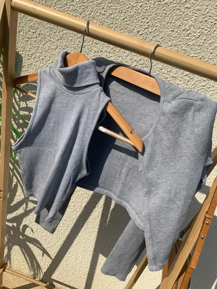 Ensemble gilet et débardeur Zara - photo numéro 2