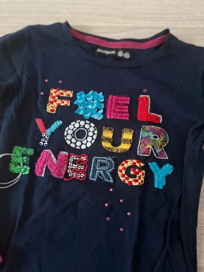 Sous-pull Desigual fille 10 ans 🌈 - photo numéro 3