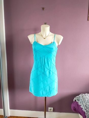 Robe vintage bleu turquoise Y2k