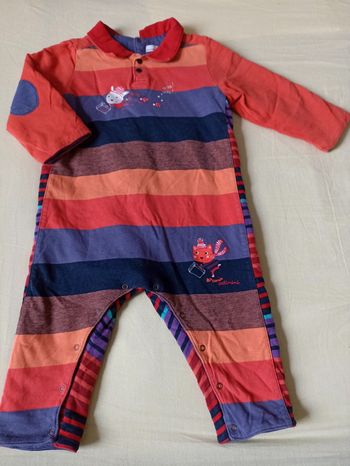 Combi colorée Catimini 18m Neuve