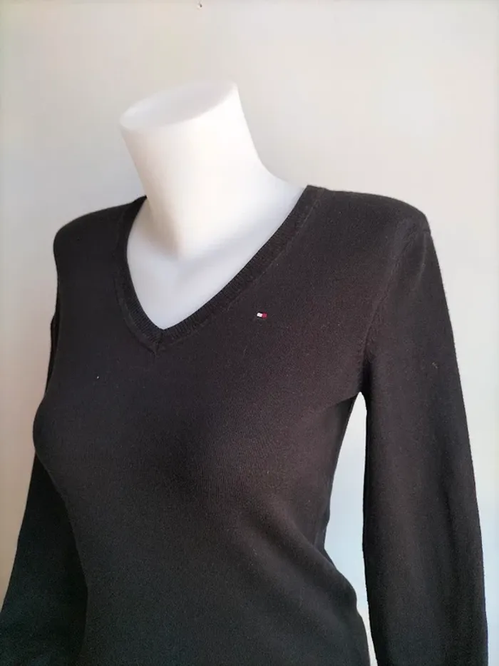 Pull Femmes Col V - Tommy Hilfiger - Taille XS - photo numéro 2