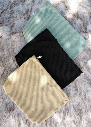 Pochettes Maquillage Velours Côtelé