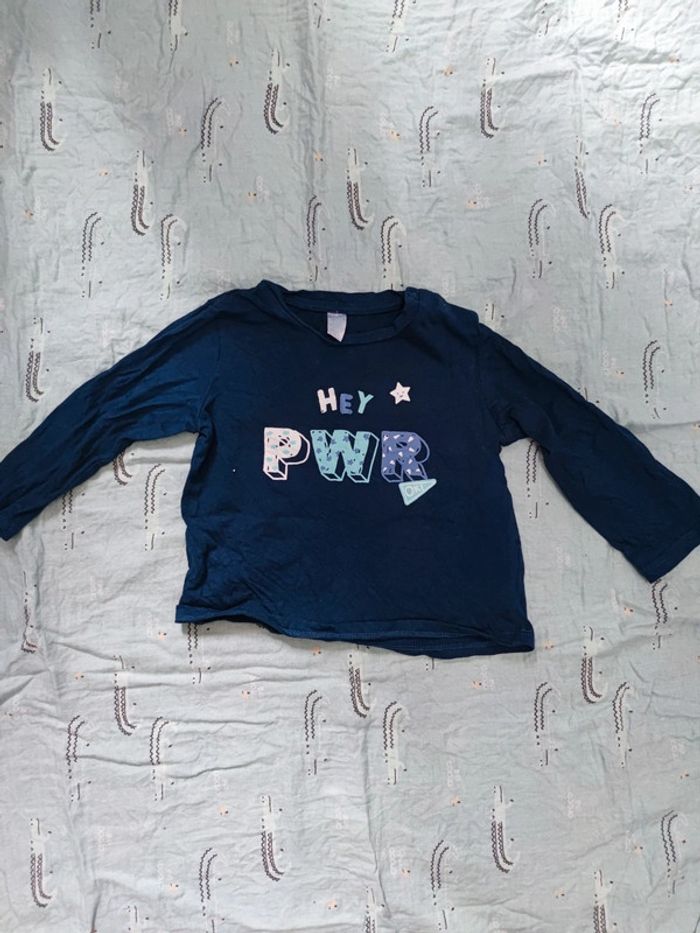 T-shirt manches longues Hey Power T.18 mois