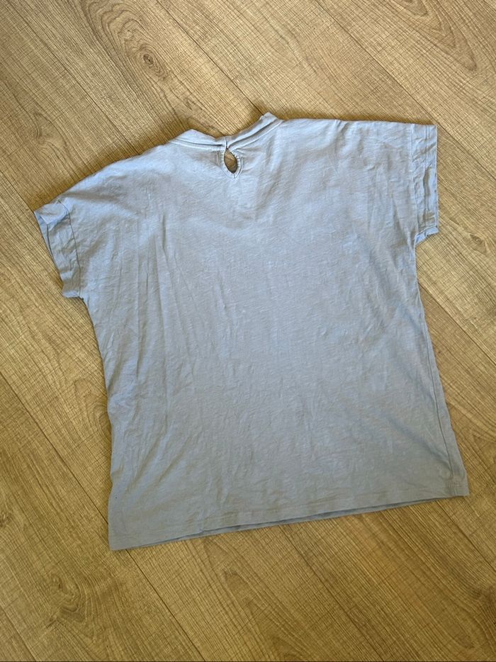 Teeshirt gris à manches courtes Morgan taille L bon état - photo numéro 8