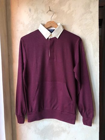 Polo sweat bordeaux vintage neuf Carreer club M