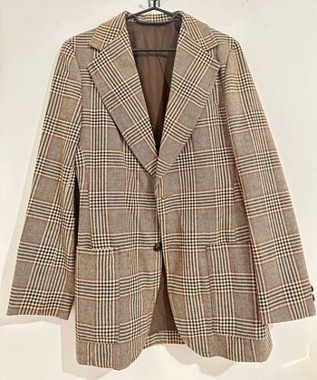 Blazer marron à carreaux – Taille M